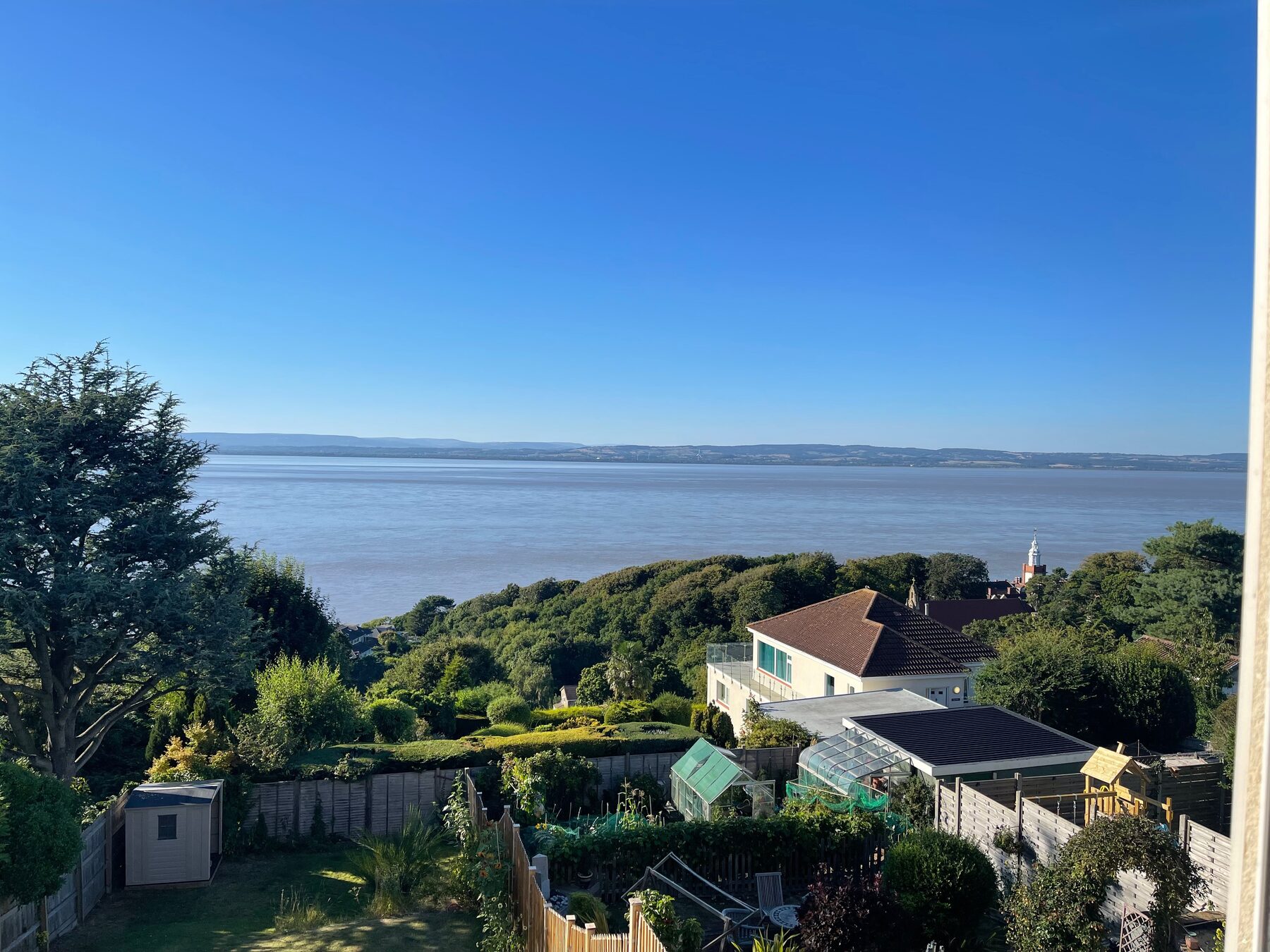 The view over the Bristol Channel from the Channel Room window